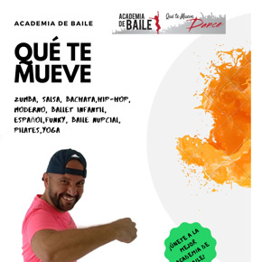 Logo, imagen de perfil mydance de Academia de baile "Qué te mueve". Escuela de baile situada en Alicante (Alacant)