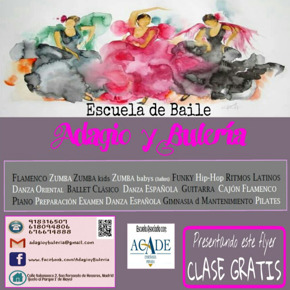 Logo, imagen de perfil mydance de ADAGIO Y BULERÍA. Escuela de baile situada en San Fernando de Henares